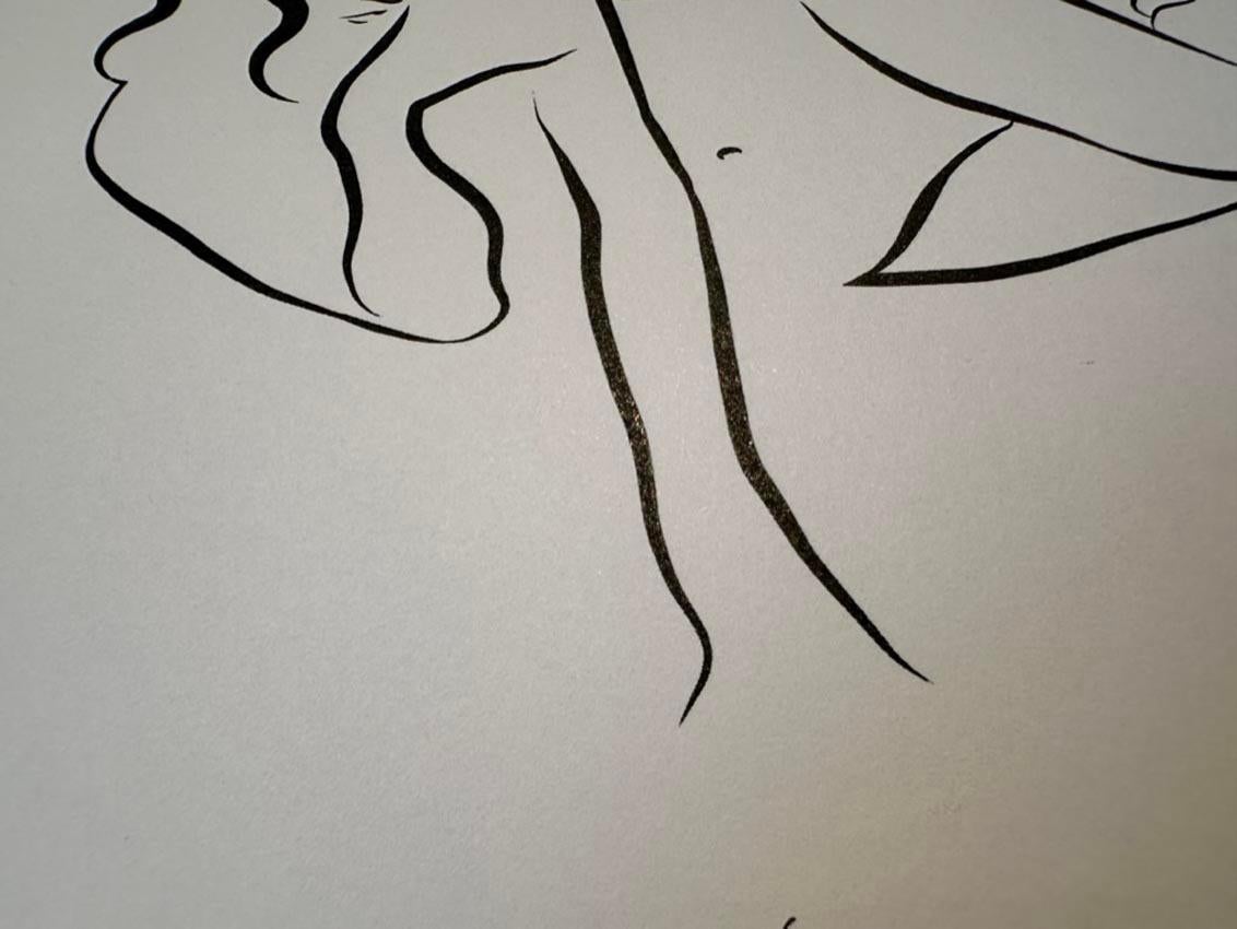 Haiku #38, 1 /50 - Digital Vector Drawing Reclining Female Nude Woman Figure  For Sale 2