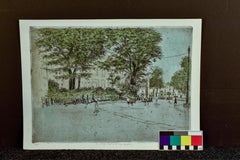 Michael Blaker, "A Showery Start to the Day, Brighton 10/175" Hand Color Etching