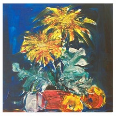 MICHAEL BLAZEK - #15 - Peinture acrylique - Nature morte florale - Canada - vers 2015