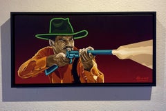 "The Equalizer" - Contemporary Western Portrait, Oil Painting on Linen