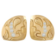 Michael Bondanza Clip-Ohrringe aus 18-karätigem Gelbgold mit 0,35 Karat Diamanten MB10-062226