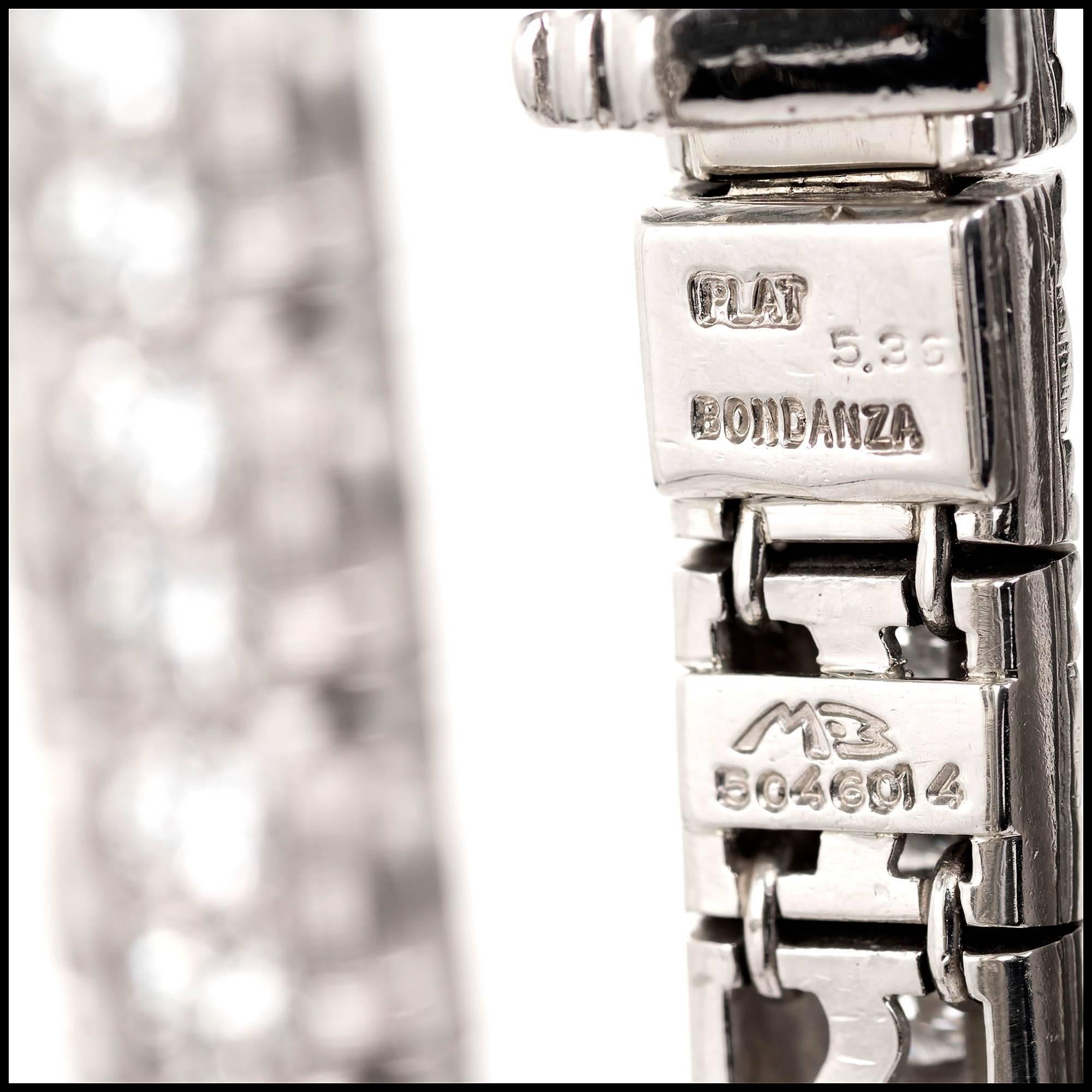Women's Michael Bondanza Aria 5.35 Carat Diamond Platinum Bracelet