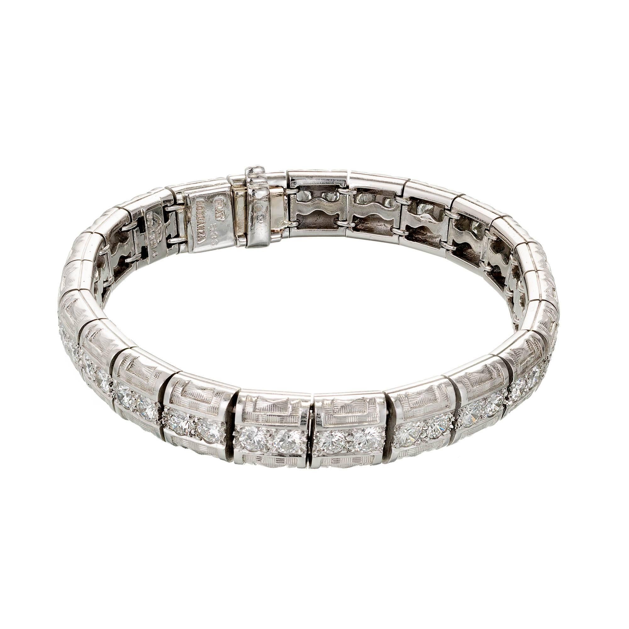 Michael Bondanza Aria 5.35 Carat Diamond Platinum Bracelet