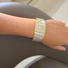 Michael Bondanza Bracciale "Veneziano" in platino, oro giallo 18 carati e diamanti