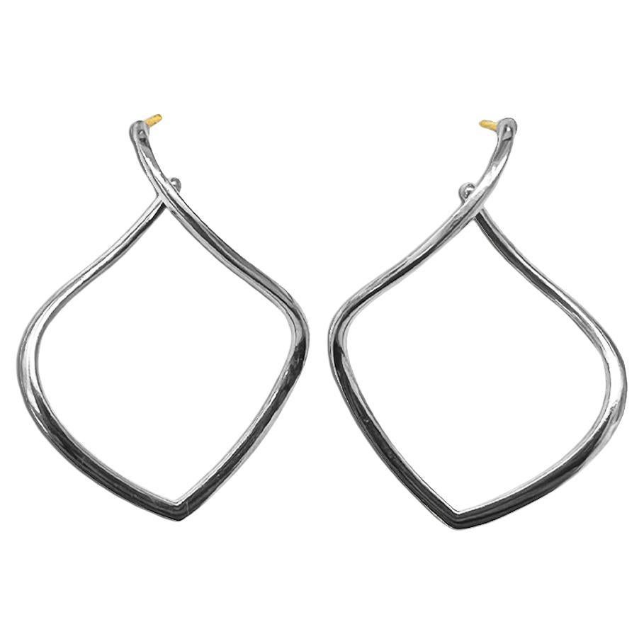 Michael Bondanza Sterling Silver Willow Hoops For Sale