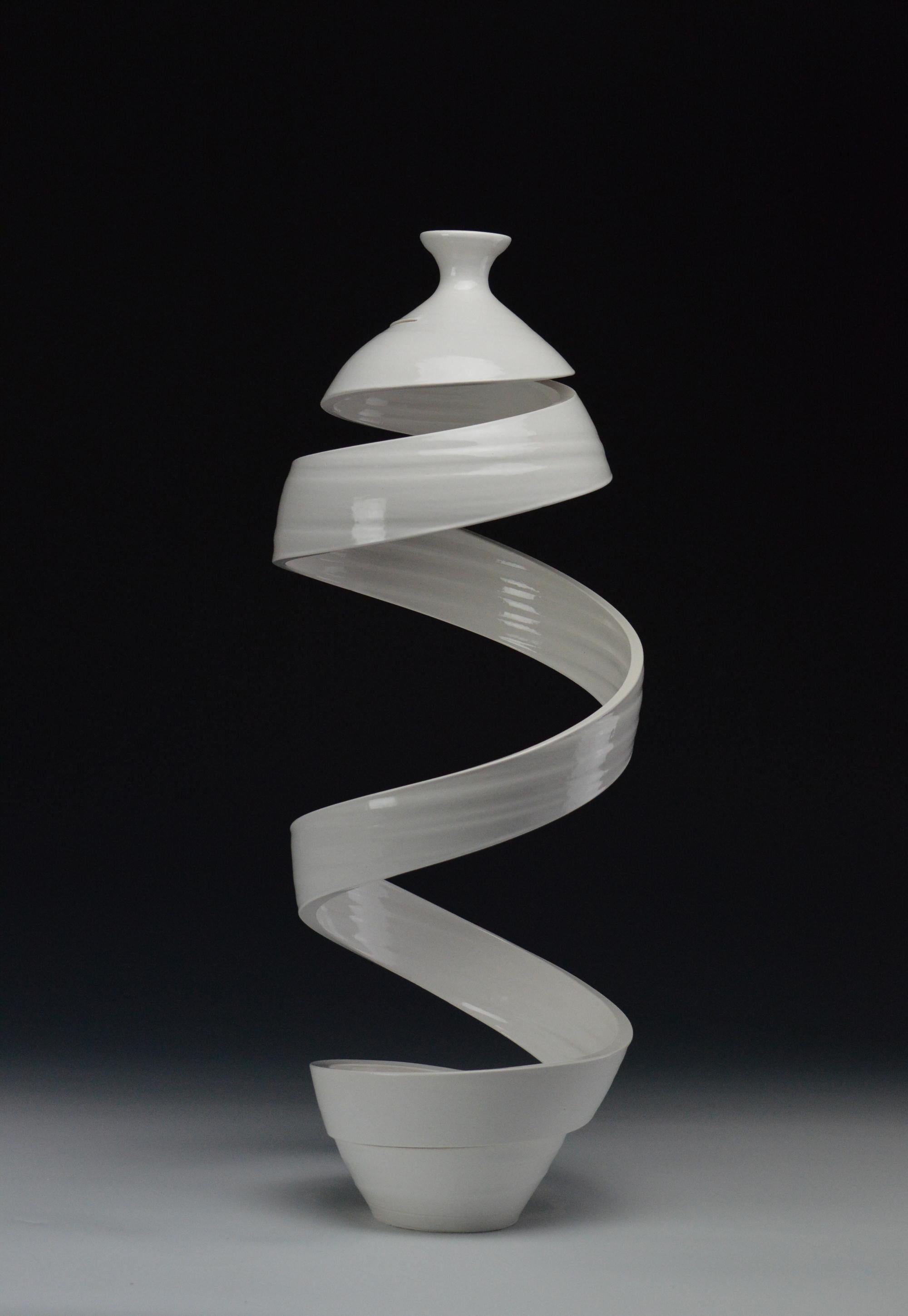 Michael Boroniec Abstract Sculpture - Spatial Spiral: Ribbon