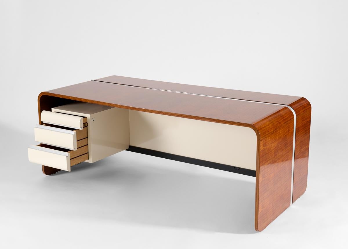 Mid-Century moderno Michael Boyer, Directeur, scrivania moderna minimalista, Francia, C.C. in vendita