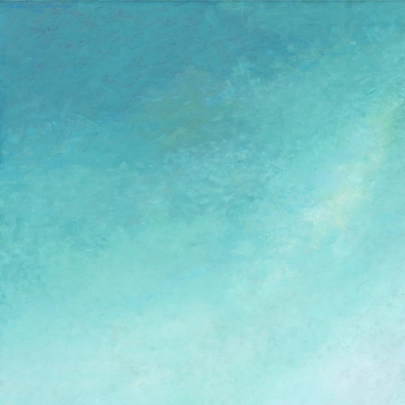 'Aqua Sky', Gump's, San Francisco Bay Area Abstraction, Blue, Clouds For Sale 3