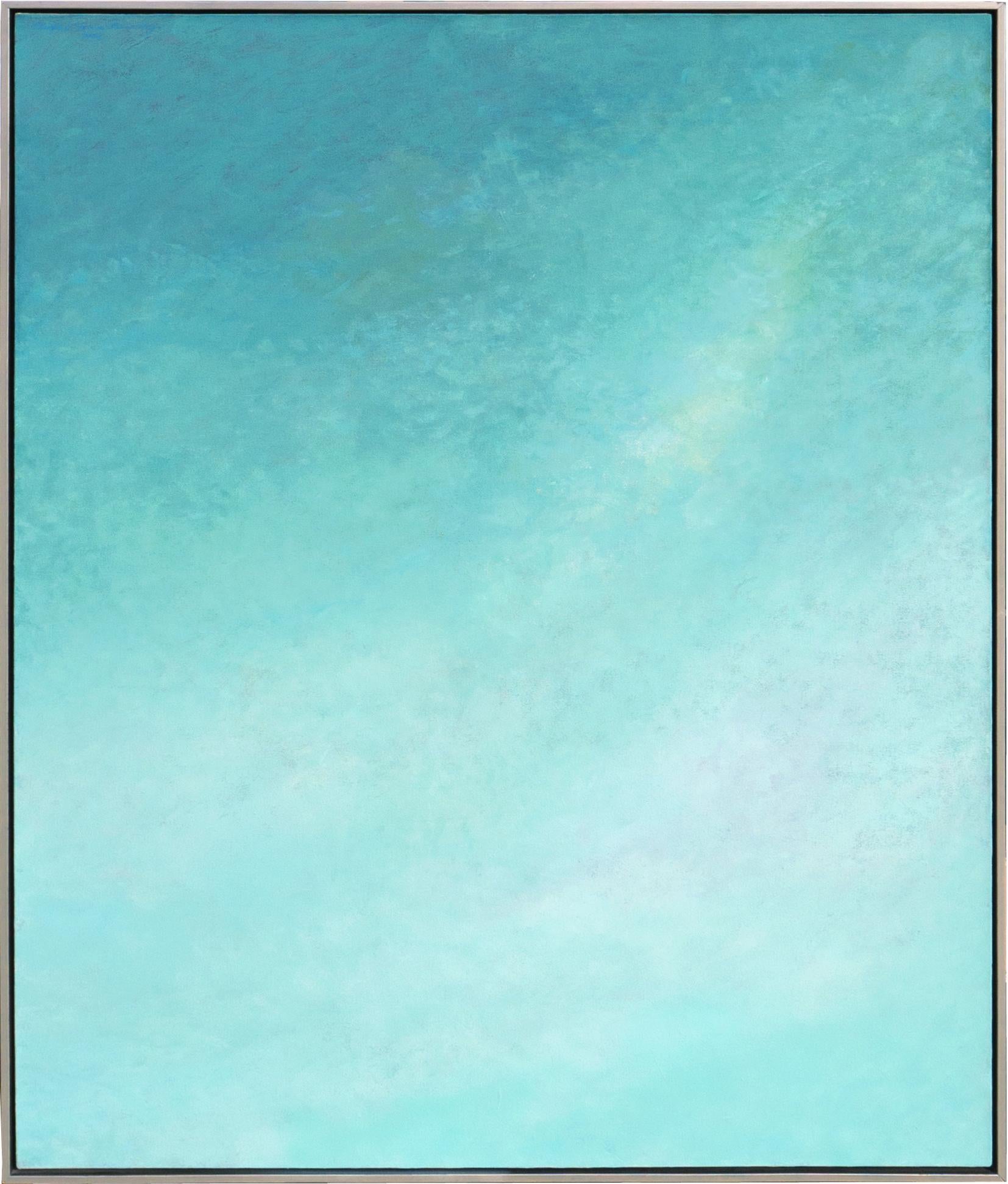 'Celestial Abstract', Gump's, San Francisco Bay Area Abstraction, Sky, Clouds - Painting by Michael Bradley