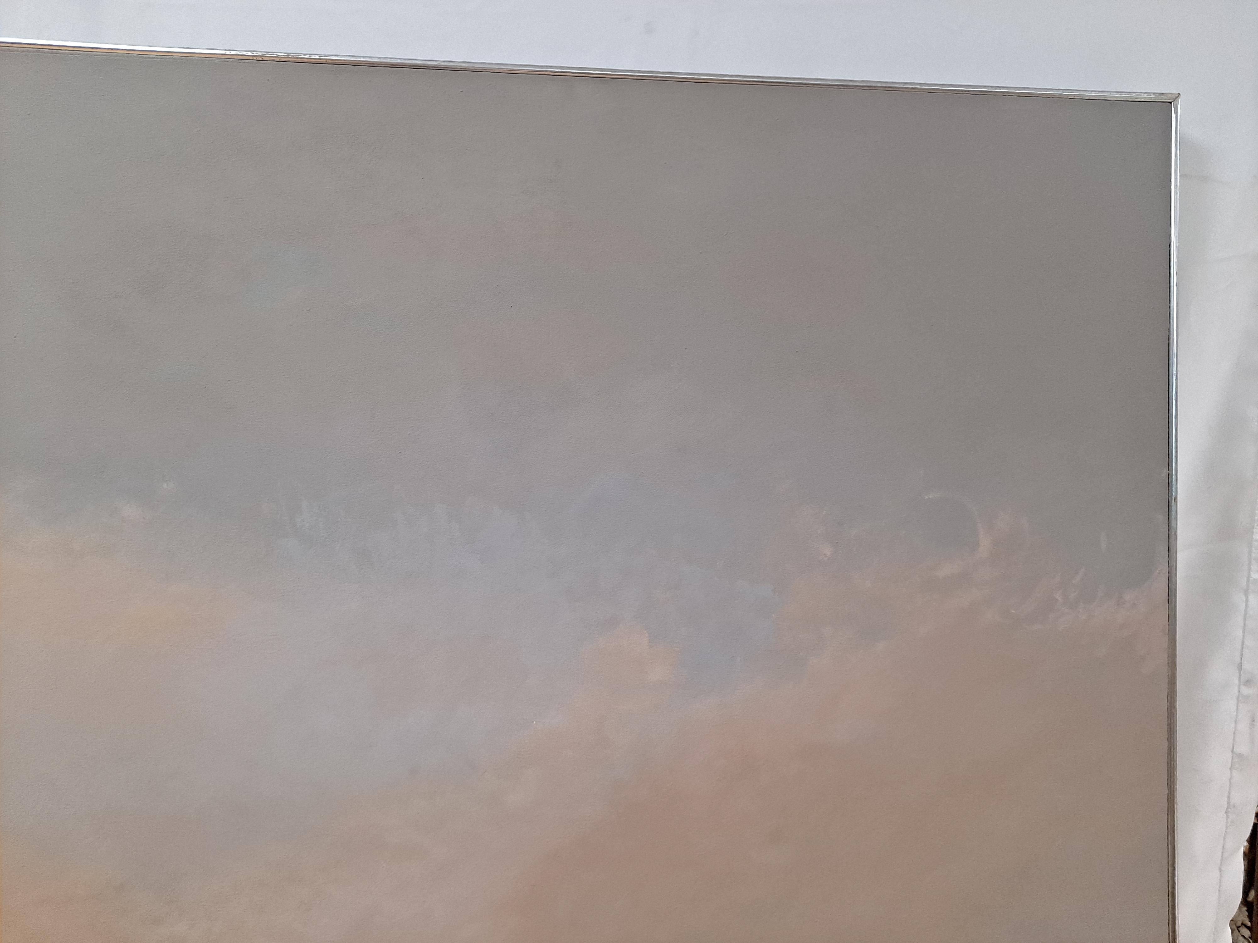 Michael Thorn Bradley (americano, 1944-2015) Pittura a olio astratta di nuvole 4
