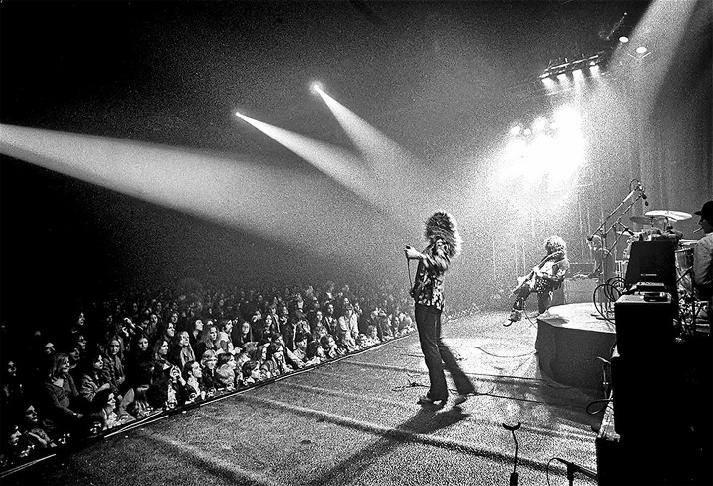 Michael Brennan Black and White Photograph - Led Zeppelin Detroit with Lights