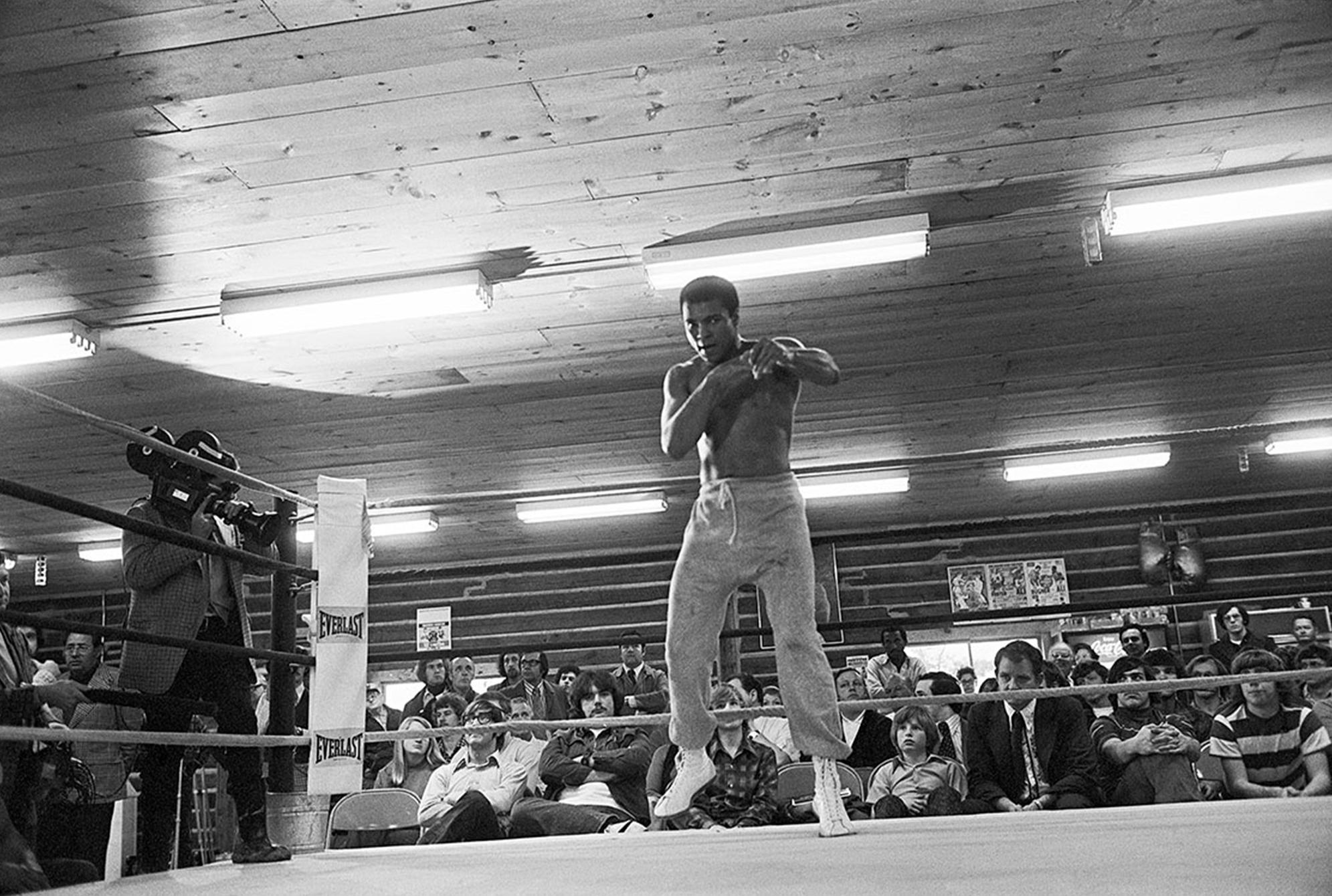 Michael Brennan Black and White Photograph - Muhammad Ali Shadow Boxing