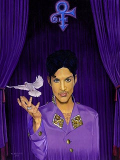 A Tribute To Prince The last Stage Call, Painting, Oil on Canvas