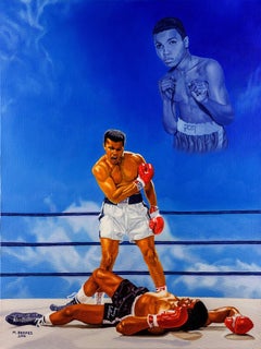 From The Dream To The Greatest Muhammad Ali, Painting, Oil on Canvas