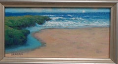 Beach & Ocean Impressionistic Seascape Oil Painting  by Michael Budden