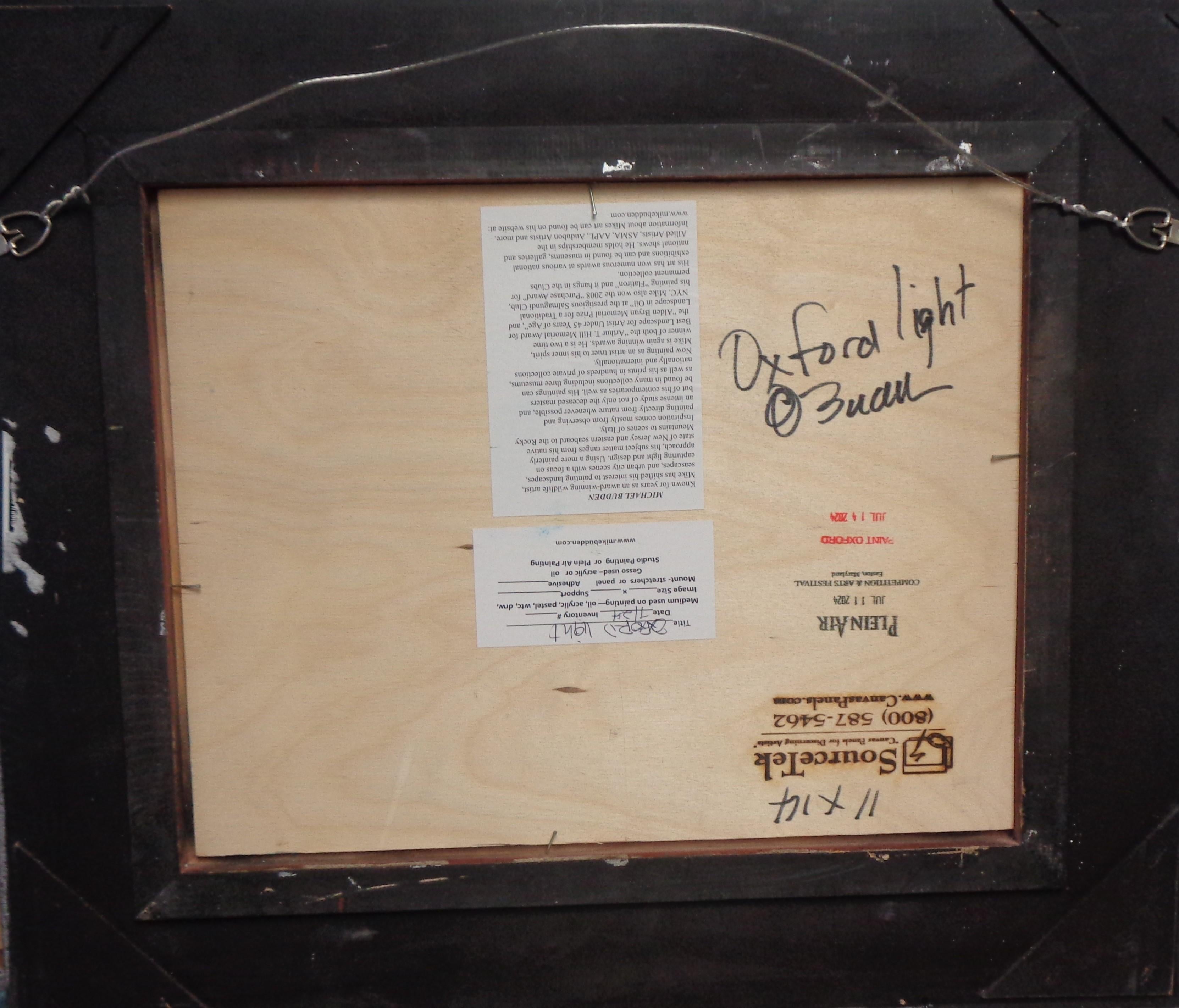 Impressionistische Meereslandschaft, Ölgemälde, Oxford Md Boot, Michael Budden, Strand, Ozean im Angebot 5