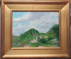 Beach & Ocean Impressionistic Seascape Oil Painting with Dunes by Michael Budden
