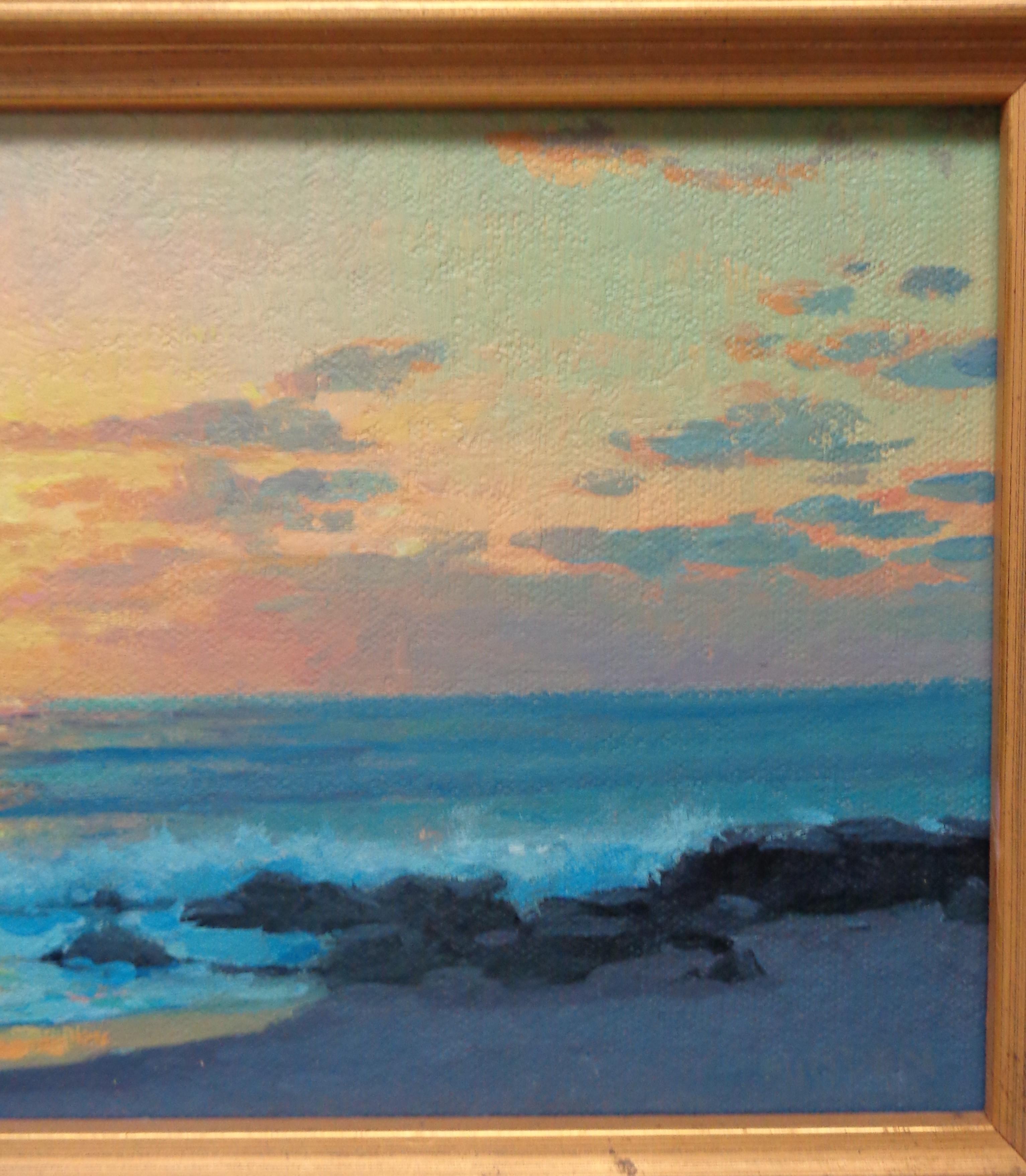 Beach & Ocean Impressionistic Seascape Painting Michael Budden Dawn By the Sea 3