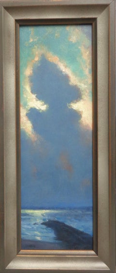 Beach Ocean Impressionistic Seascape Painting Michael Budden Mystical Moonlight