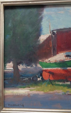 Boat Oxford Md Impressionistic Seascape Painting Michael Budden Fresh Paint