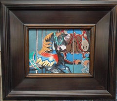 Carousel Central Park Contemporary NYC Landscape Oil Painting by Michael Budden