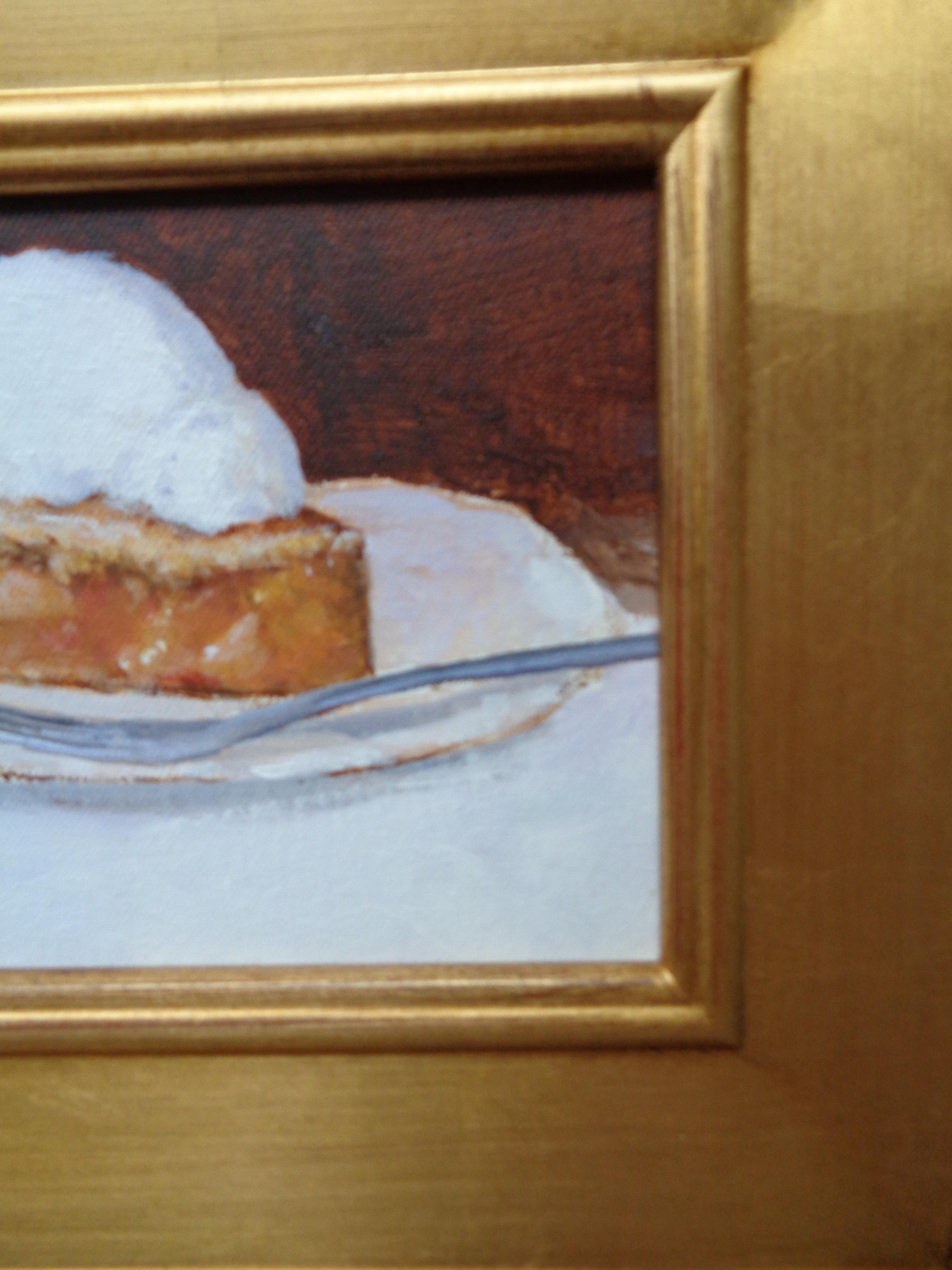 Contemporary Dessert Painting by Michael Budden, Apple Pie For Sale 1