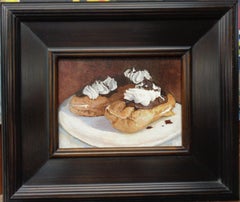 Contemporary Dessert Painting by Michael Budden Eclairs