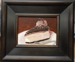 Dessert peint par l'Artistics Contemporary Michael Budden Gâteau au fromage au chocolat
