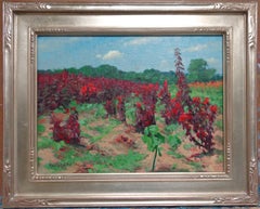 Peinture à l'huile impressionniste - Paysage floral - Fleurs Fields III - Michael Budden 