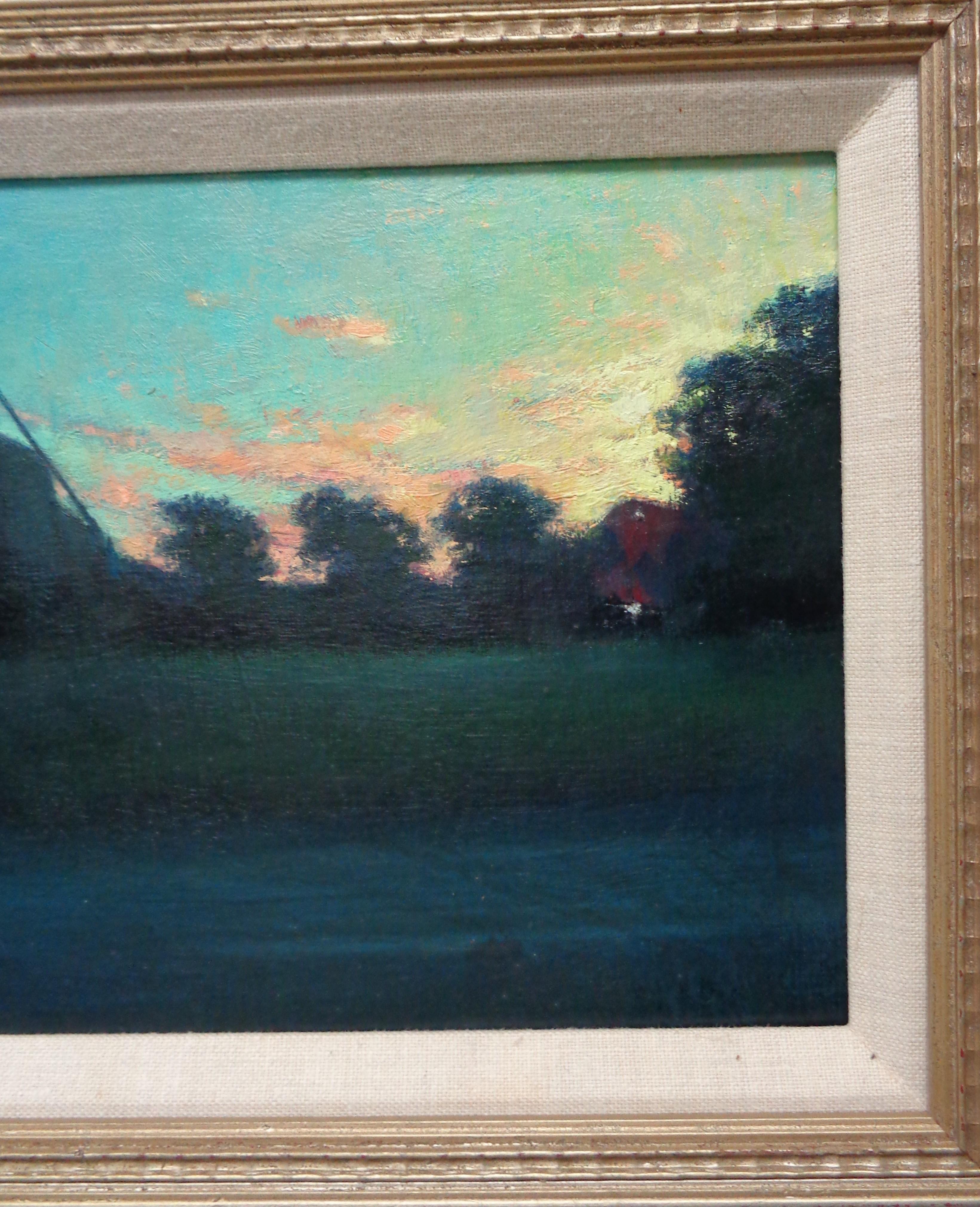 Impressionistic Contemporary Landscape Painting Michael Budden Evening Farm 2