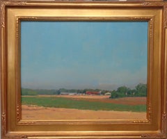  Impressionistische Bauernlandschaft, Ölgemälde, Michael Budden, „A Perfect Evening“