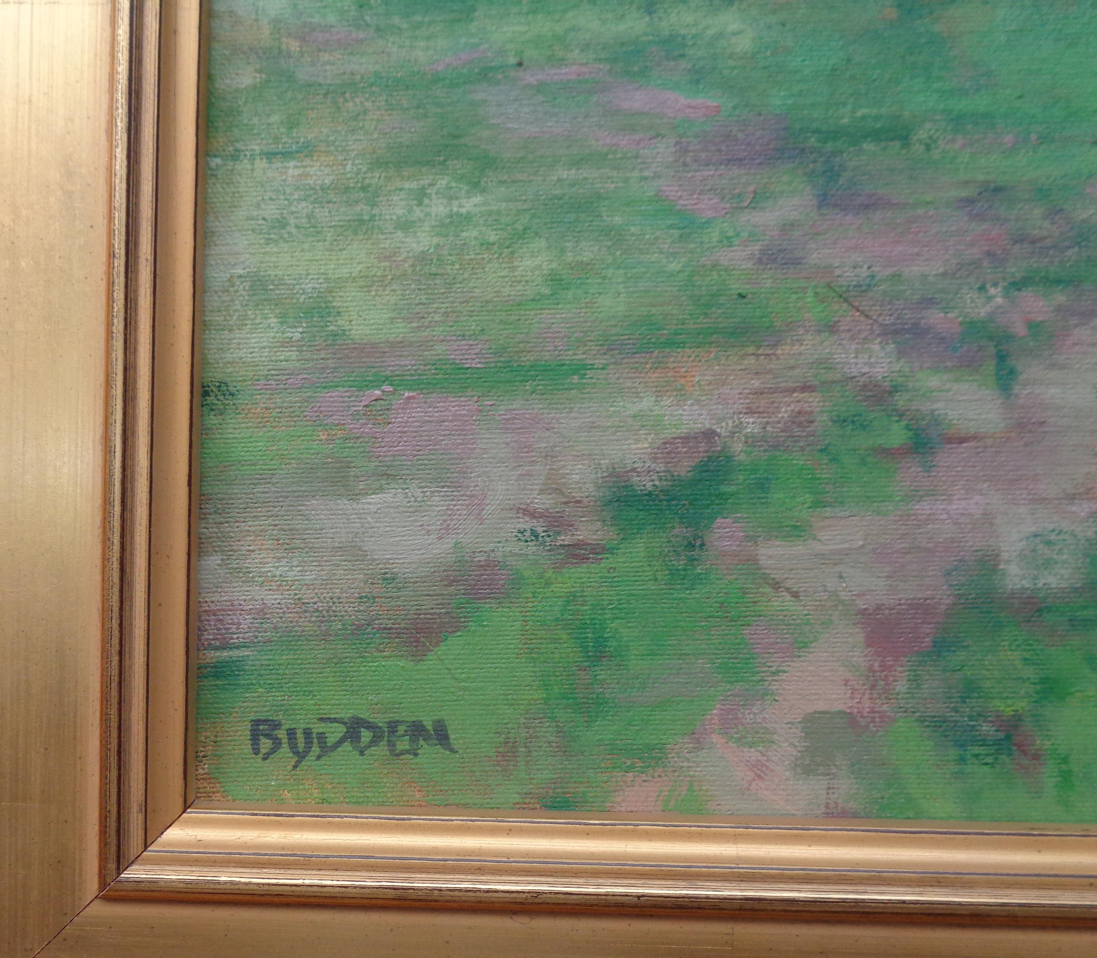 Peinture à l'huile impressionniste de Michael Budden Farm Flowers en vente 4