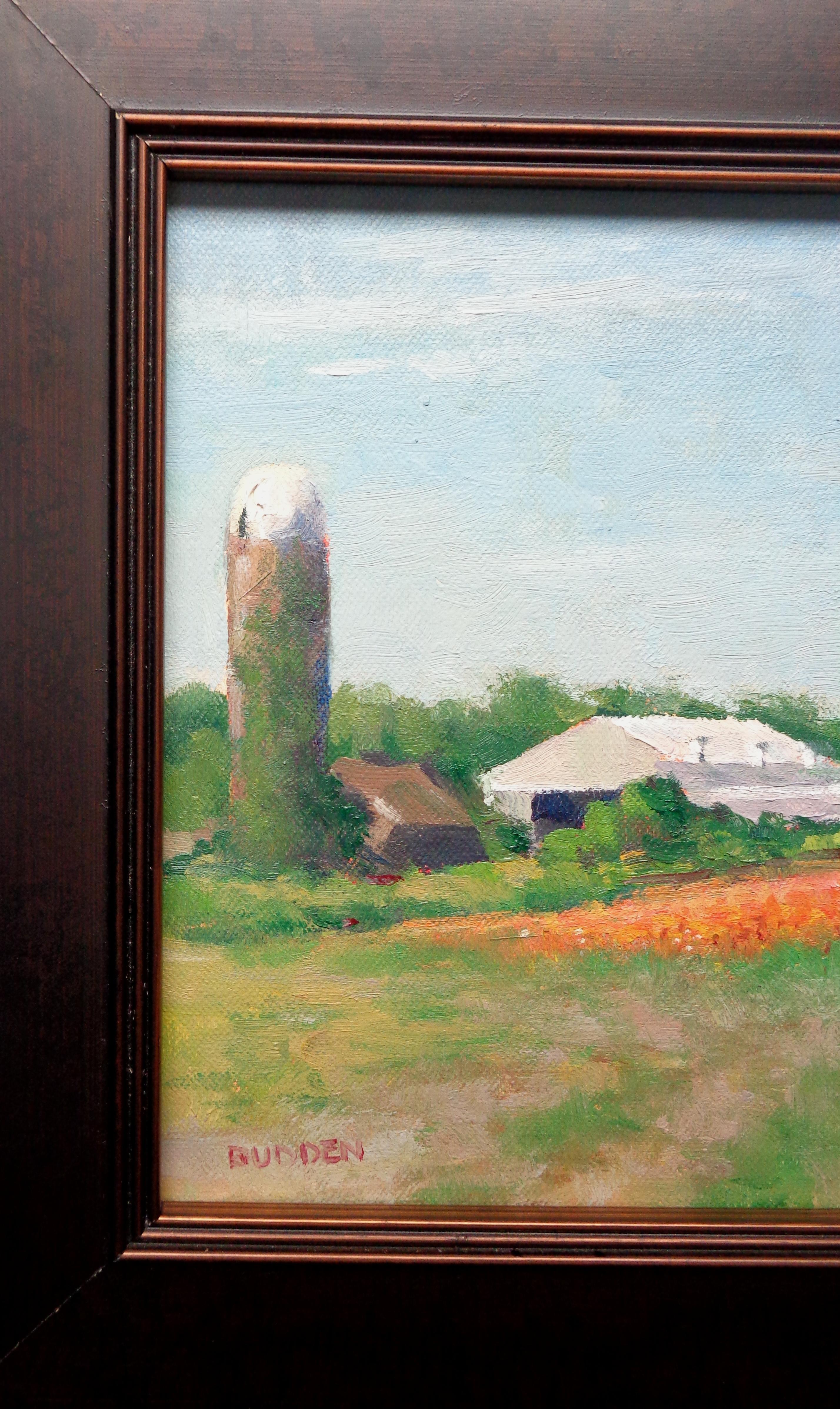 Paesaggio floreale impressionista dipinto a olio da Michael Budden in vendita 1