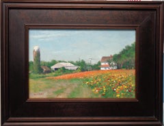  Peinture à l'huile impressionniste de paysage à fleurs de Michael Budden