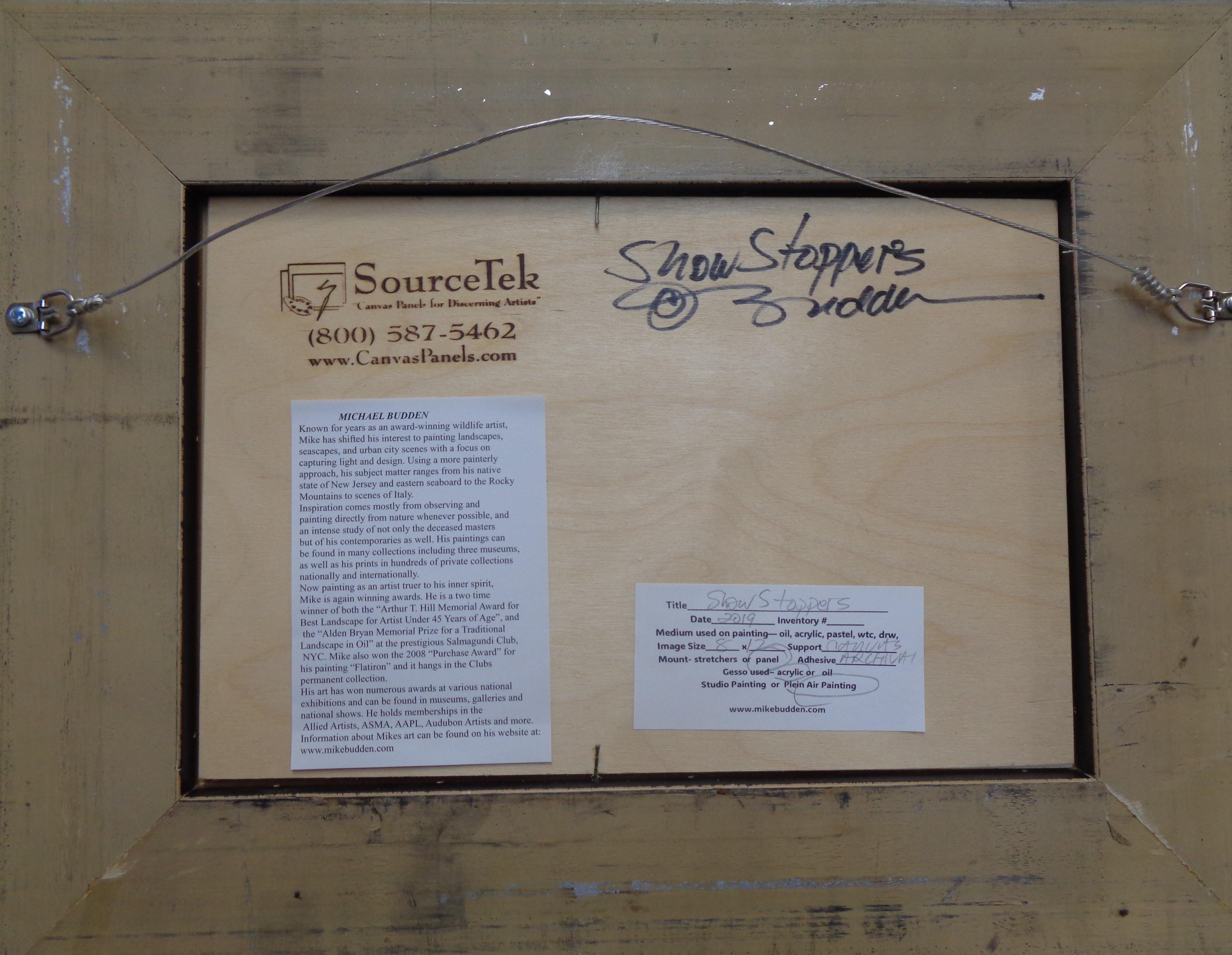 Impressionistic Floral Landscape Oil Painting by Michael Budden Show Stoppers For Sale 6