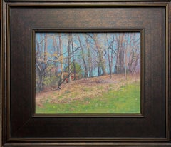  Peinture à l'huile impressionniste Michael Budden Spring Hillside