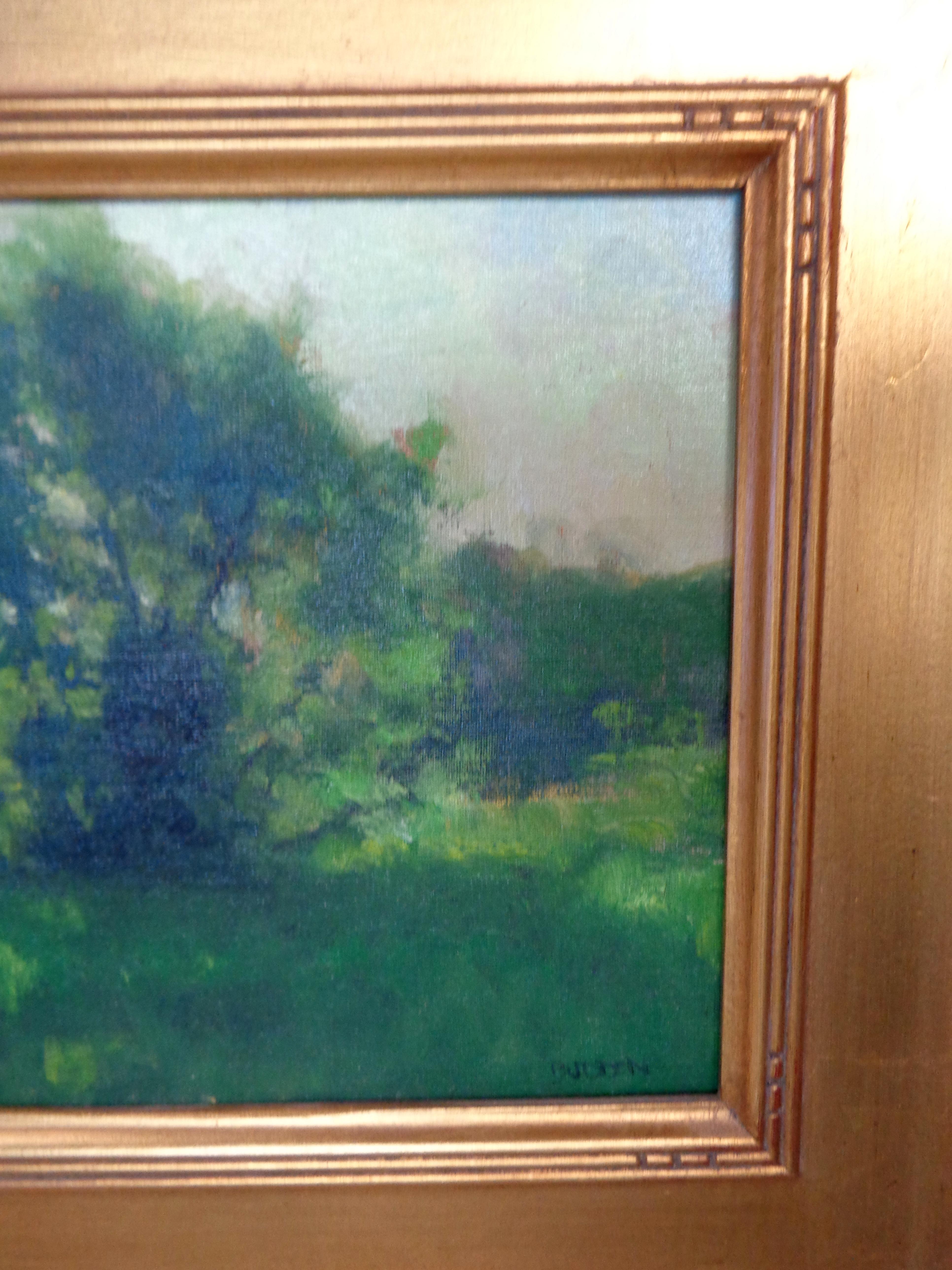 Impressionistische Landschaft, Ölgemälde Michael Budden, Spring Meadow, Spring Meadow im Angebot 5