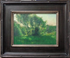 Peinture à l'huile impressionniste de Michael Budden Spring Meadow