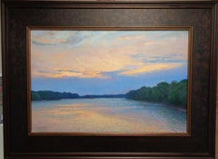  Impressionistic Landscape Oil Painting Michael Budden Sunset River