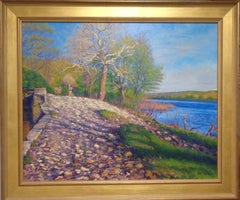Impressionistic Landscape Painting Bucks County Lumberville River Michael Budden