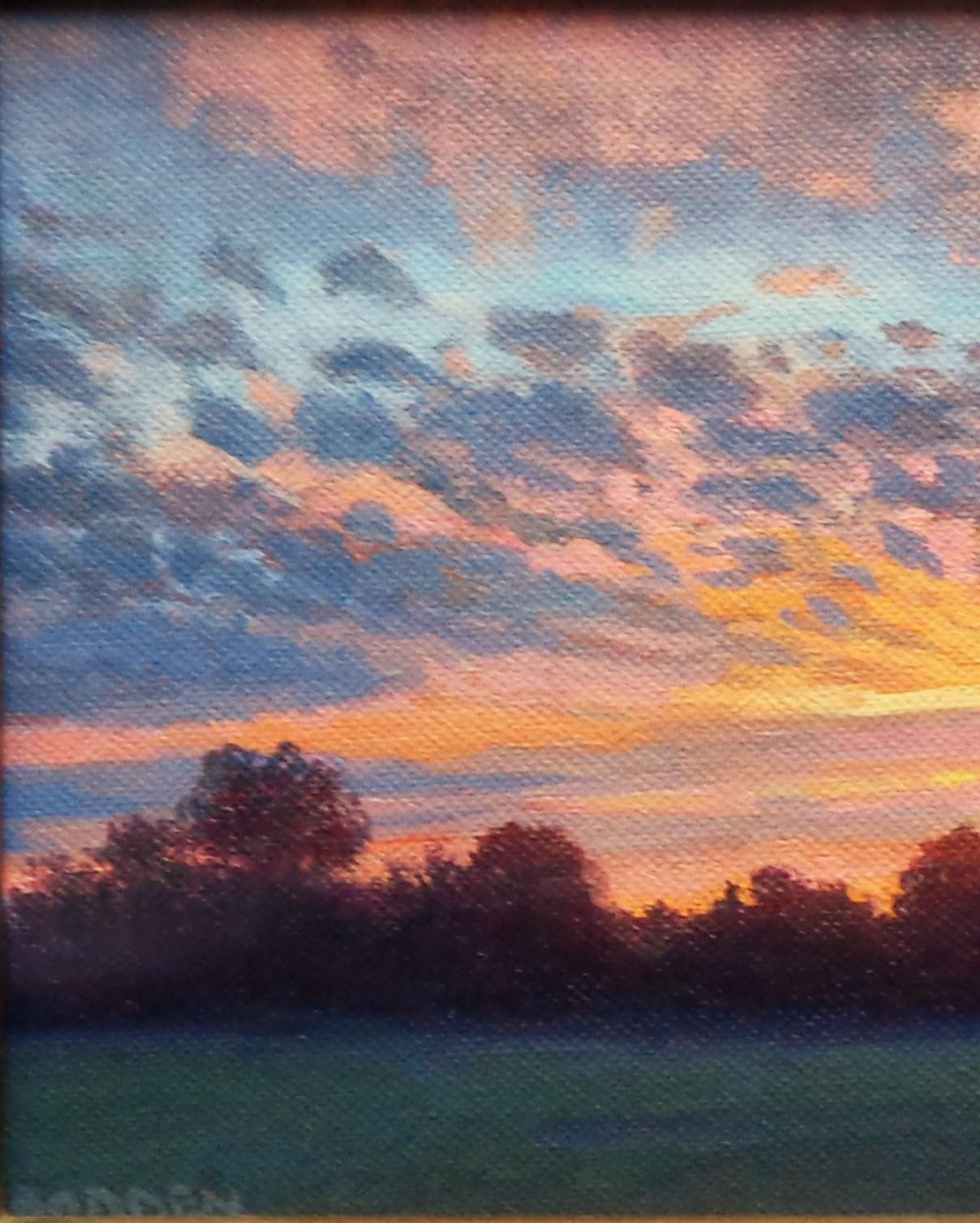 Pintura Impresionista de Paisajes Michael Budden Serie Cielos Hermosos 2