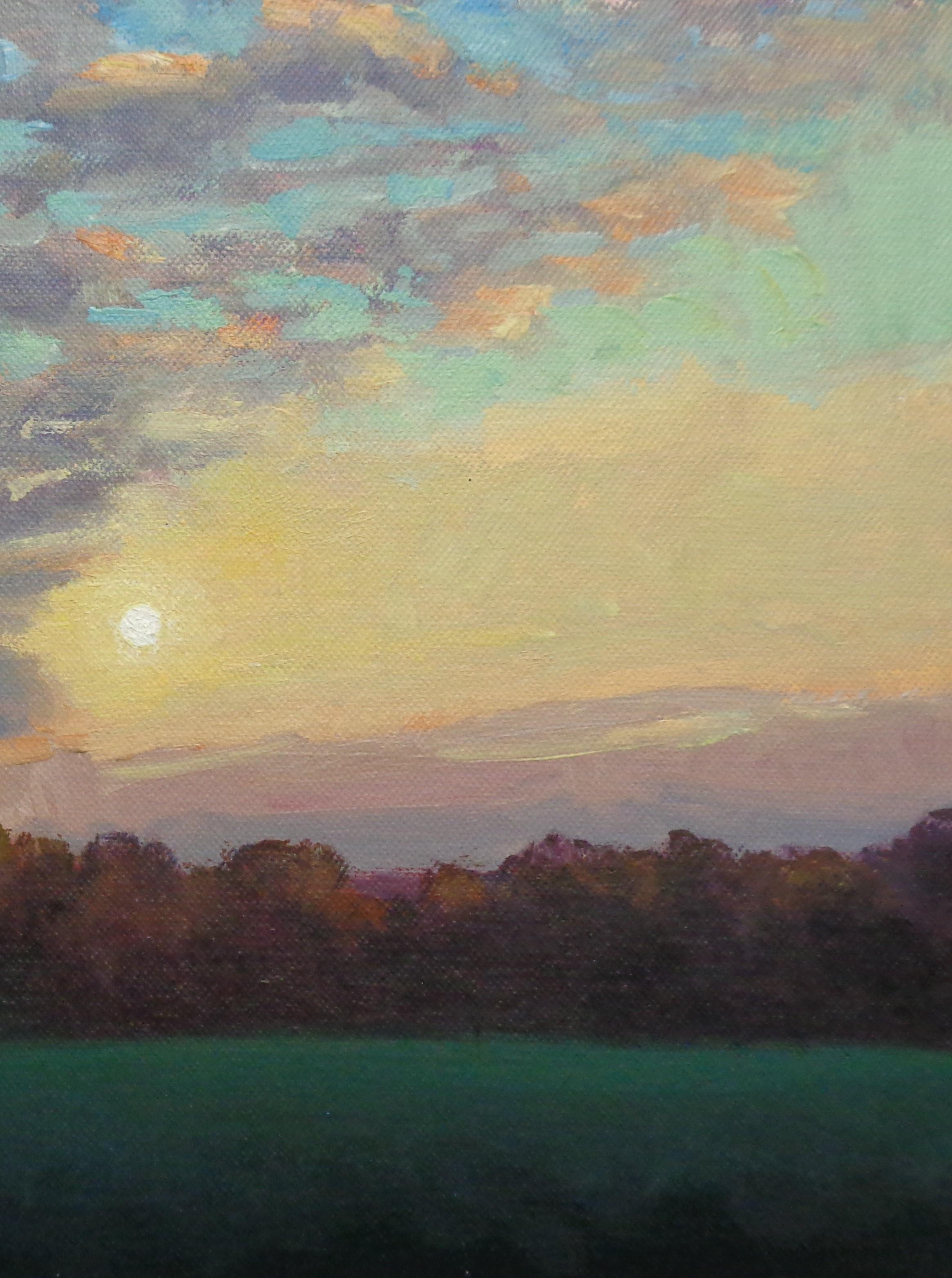 Pintura Impresionista de Paisajes Michael Budden Serie Cielos Hermosos 3