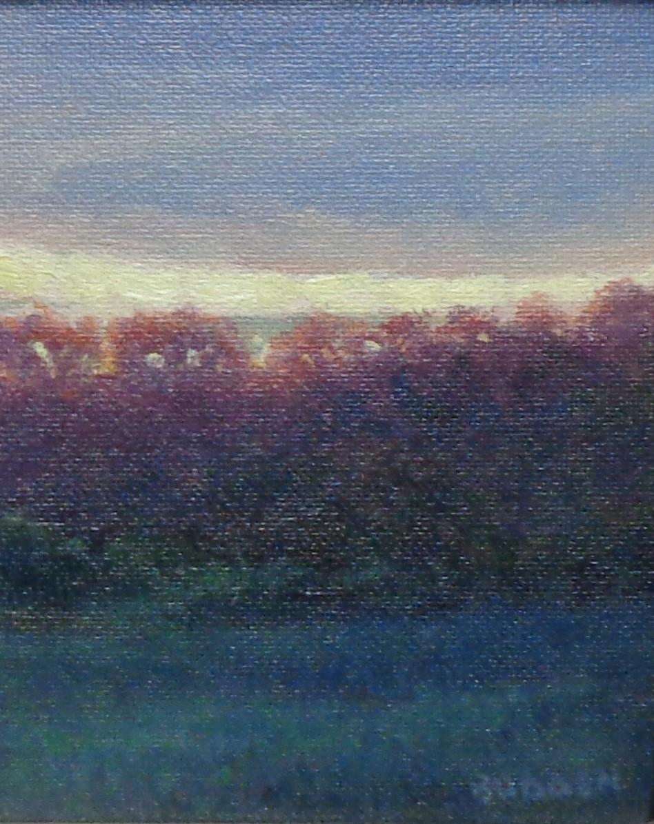 Pittura impressionistica di paesaggio Michael Budden Serie Cieli Bellissimi in vendita 3