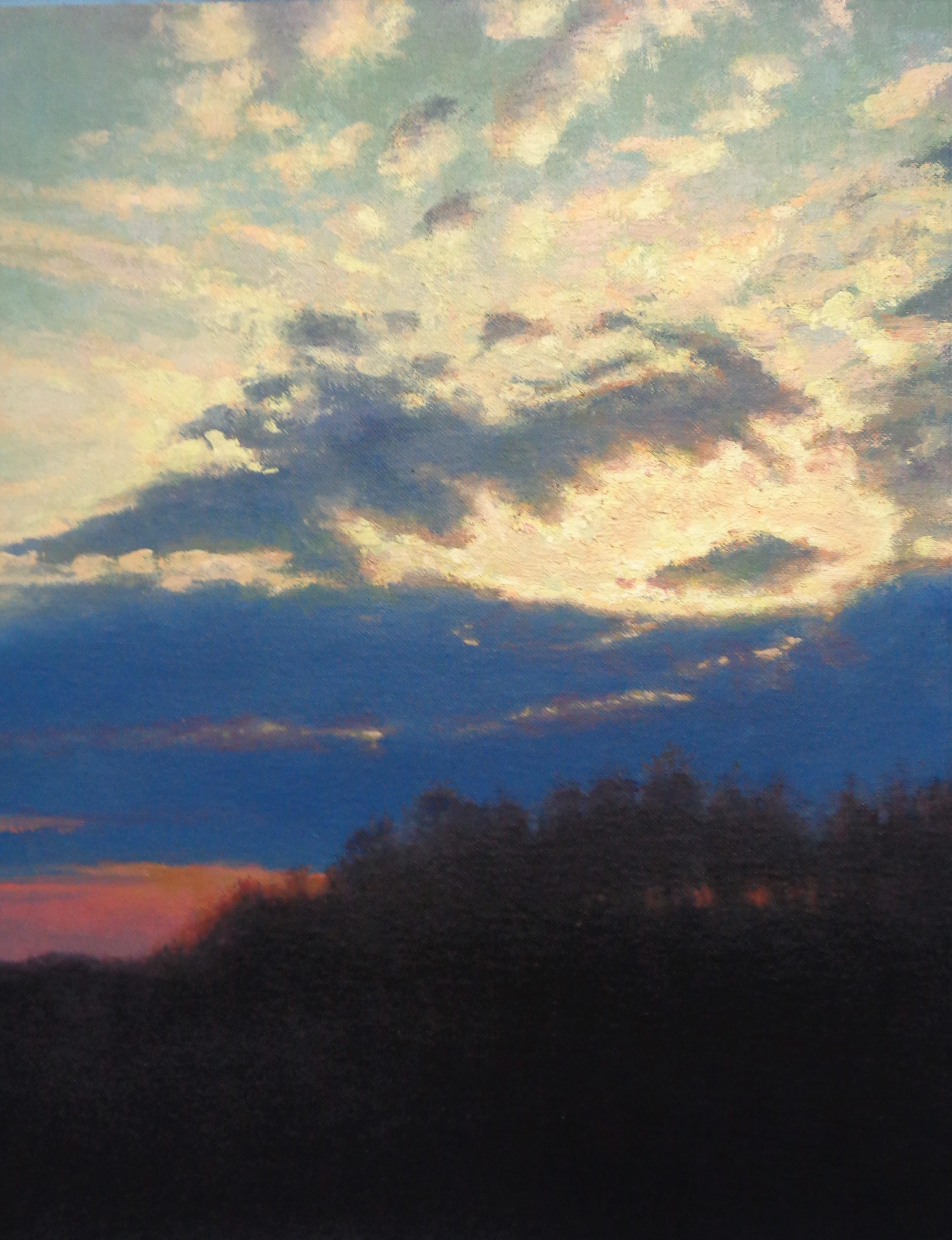 Impressionistisches Landschaftsgemälde, Michael Budden, Serie Beautiful Skies  im Angebot 4
