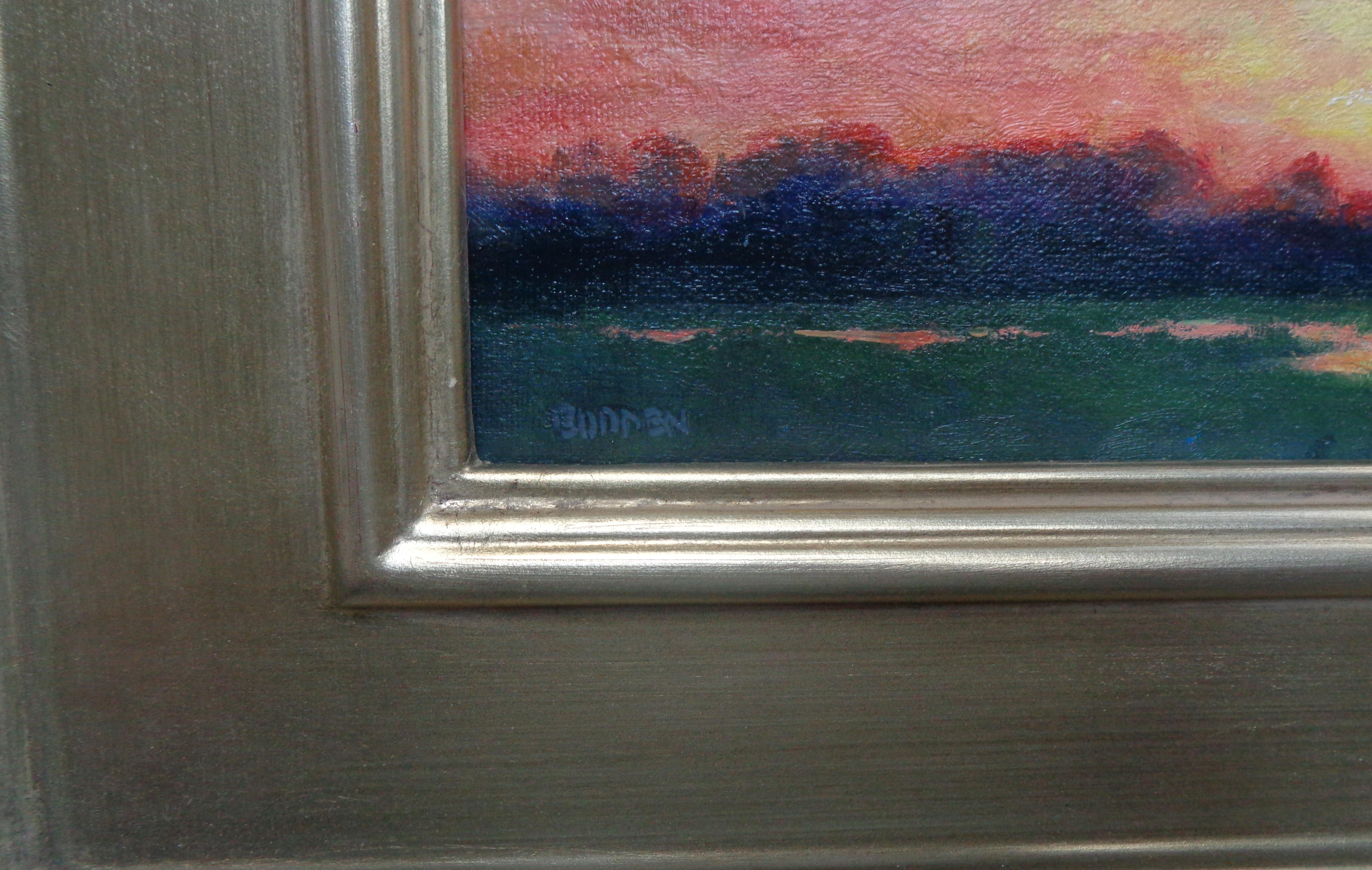 Impressionistic Landscape Painting Michael Budden Sunrise Sensation For Sale 5