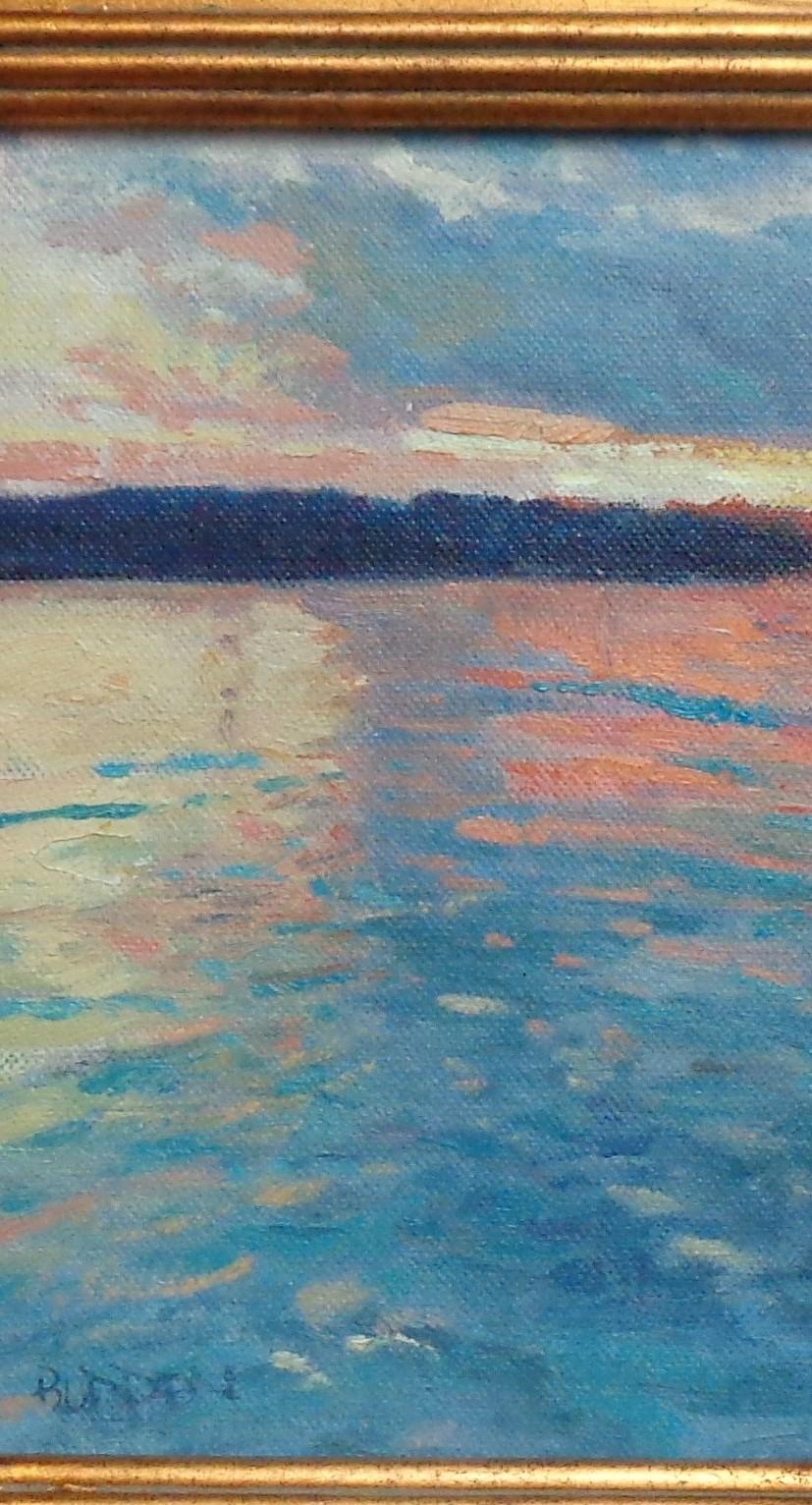  Impressionistic Marine Oil Painting Michael Budden Sunrise Reflections 1