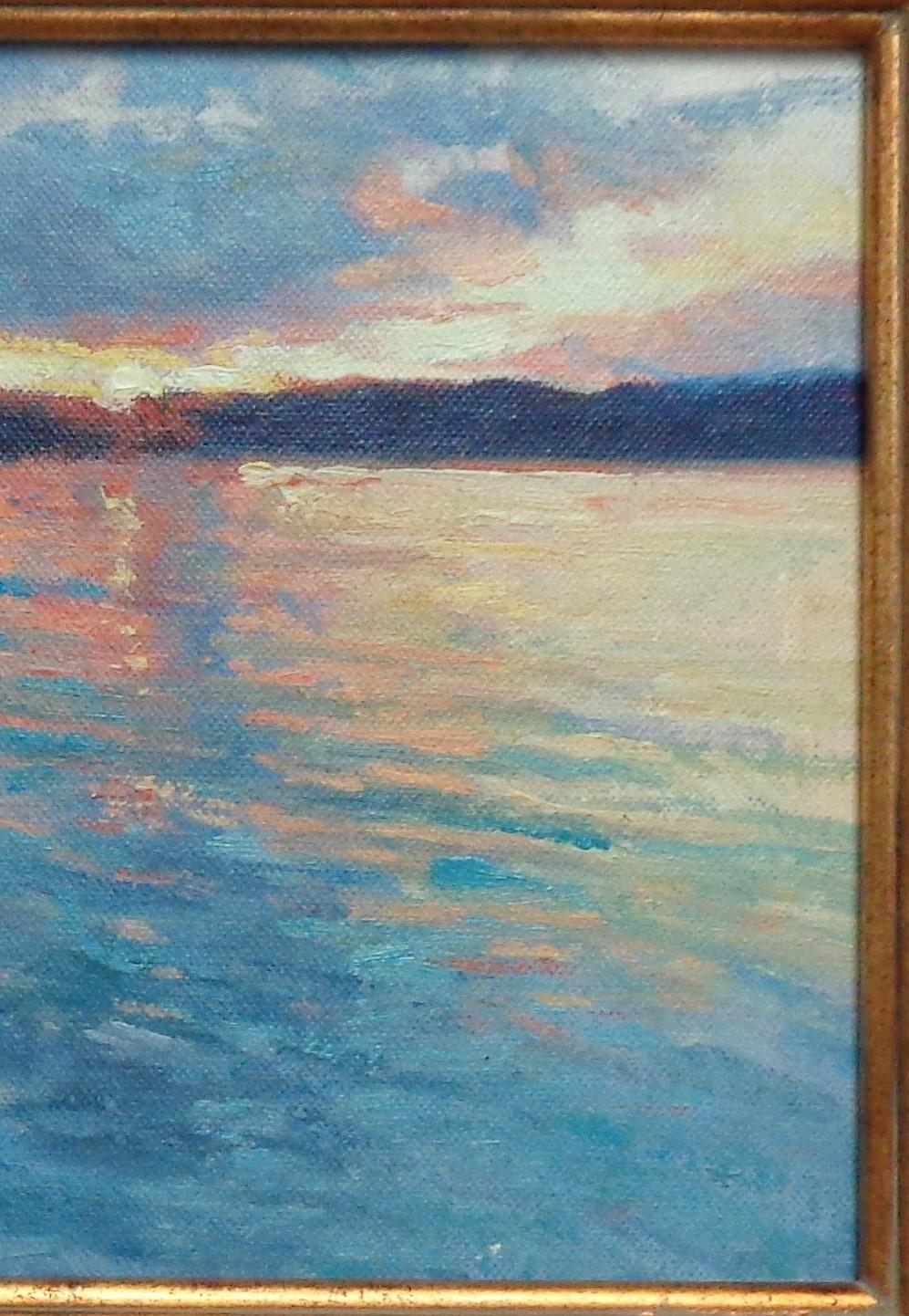  Impressionistic Marine Oil Painting Michael Budden Sunrise Reflections 2