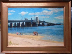  Impressionistischer Realismus Ozean City Strand- und Meereslandschaft, Ölgemälde Michael Budden