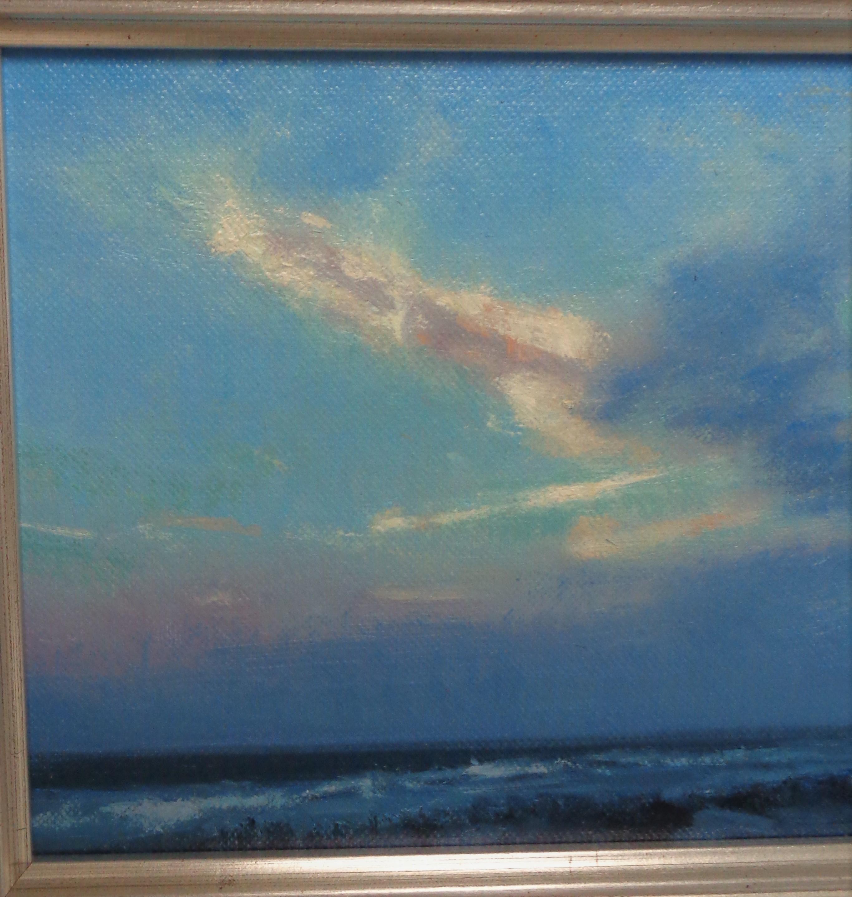  Realistic Seascape Study Oil Painting Michael Budden Sunset Study 2