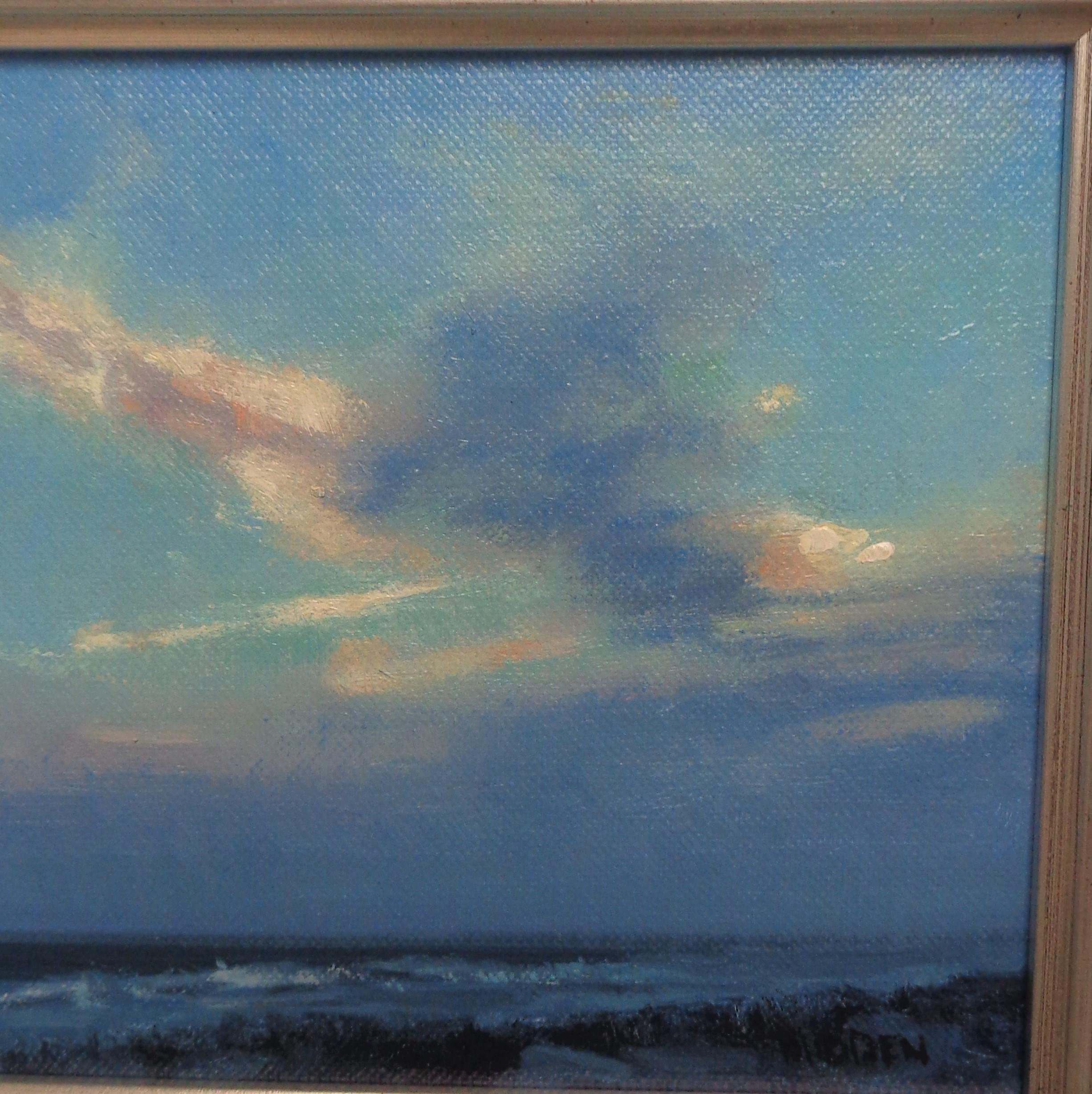  Realistic Seascape Study Oil Painting Michael Budden Sunset Study 3